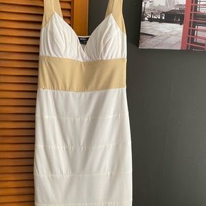 XOXO Dress (OffWhite and Gold)